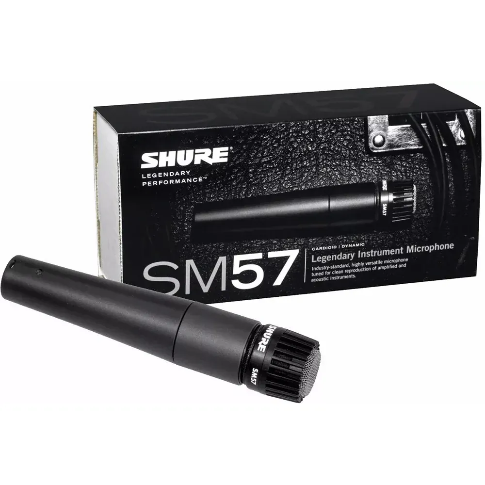 Micrófono Dinamico Voz e Instrumento Shure SM57-LC