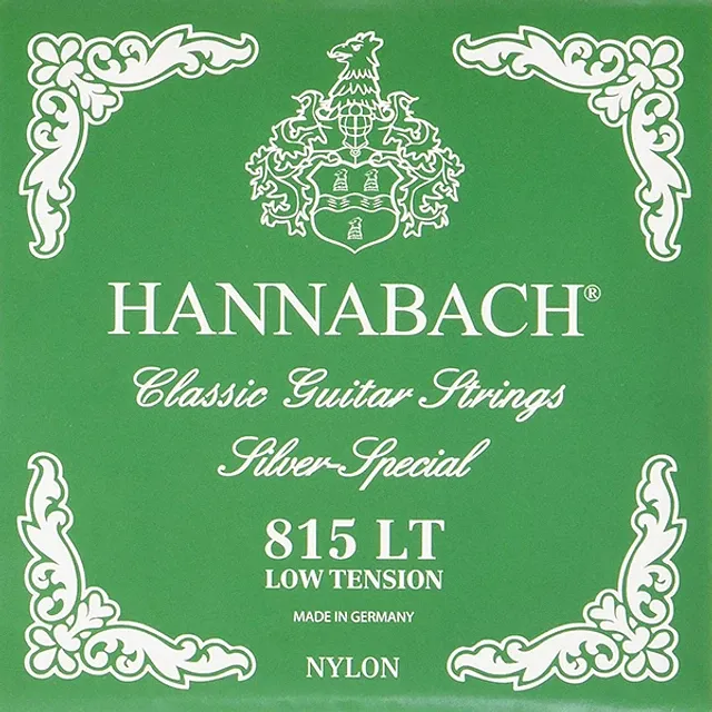 set cuerdas guitarra nylon hannabach 815 LT