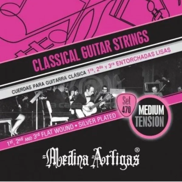 21837 Set cuerdas Guitarra Nylon Medina Artigas SET470 Medium Tension