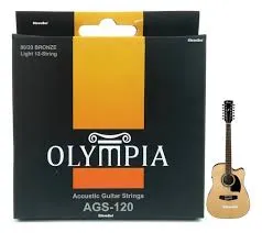 Set cuerdas Guitarra Ac˙stica 12C 0.10 Olympia AGS-120