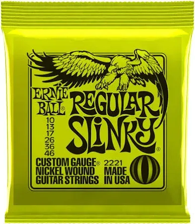 Set cuerdas Guitarra ElÈctrica 0.10 Ernie Ball Regular Slinky 2221
