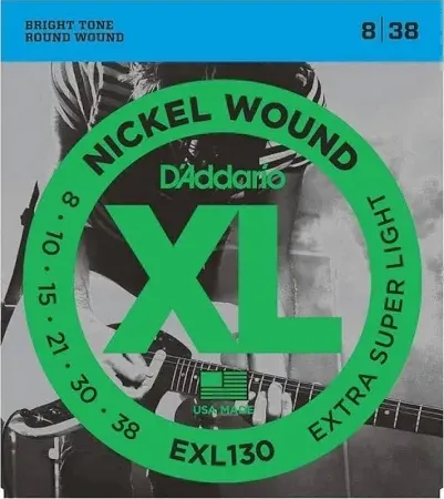 Set cuerdas Guitarra ElÈctrica 0.08 D'addario XL EXL130