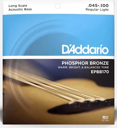 Set Cuerdas Bajo 4C Ac˙stica Fosforo Bronze 0.45 D'addario EPBB170