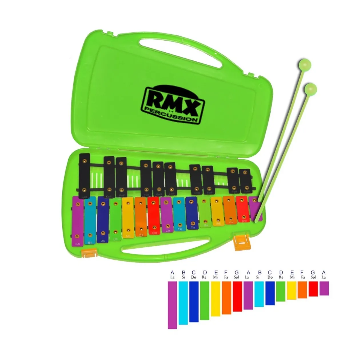 METALOFONO 25 NOTAS COLOR VERDE RMX