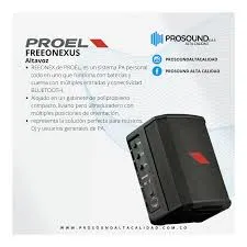 FREEONEX SISTEMA DE AUDIO PORTATIL ACTIVO PROEL